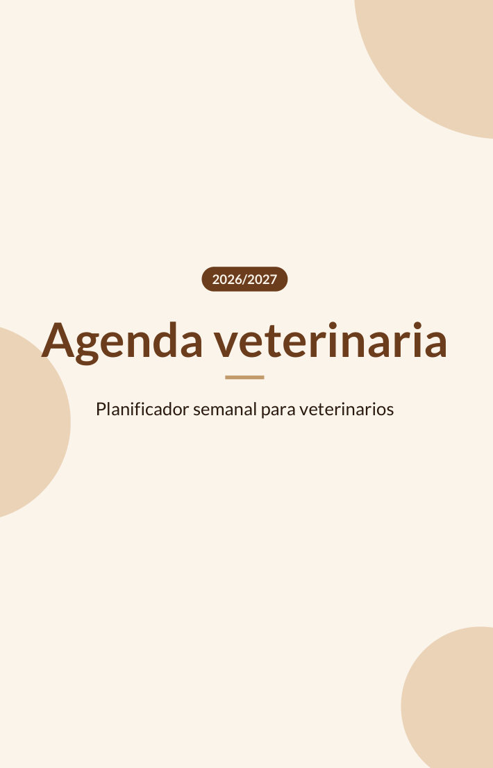 Agenda veterinaria 2026/2027