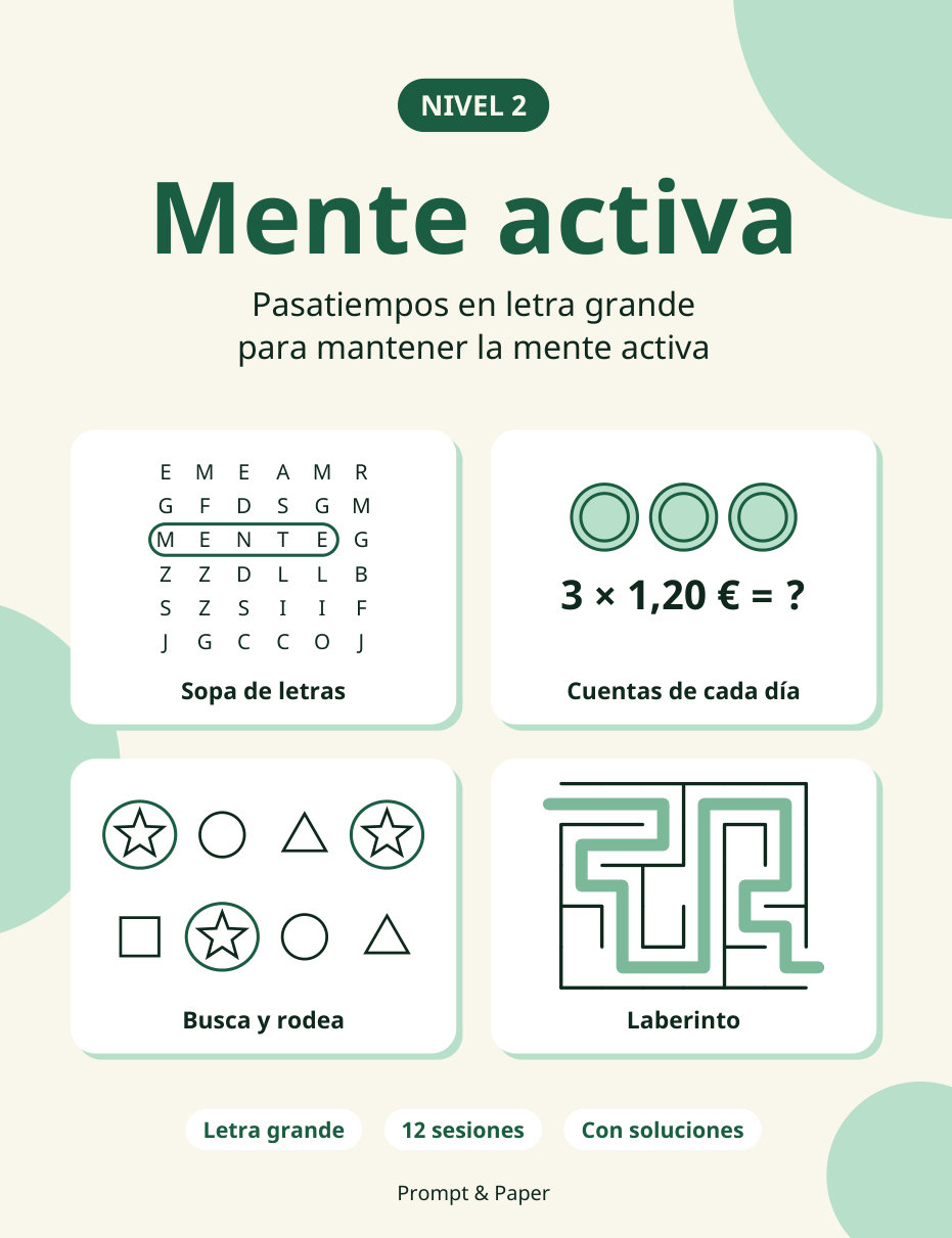 Mente activa, nivel 2