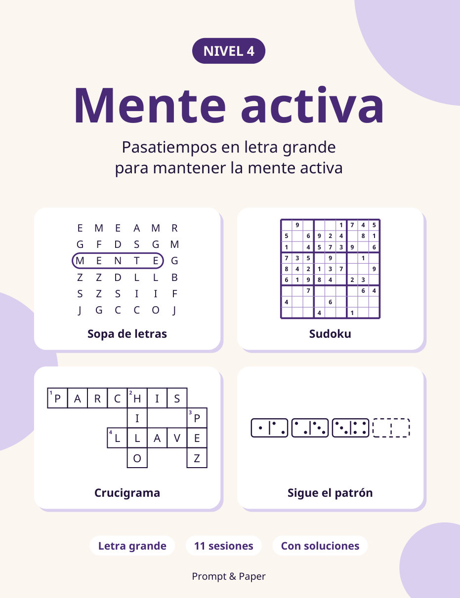 Mente activa, nivel 4